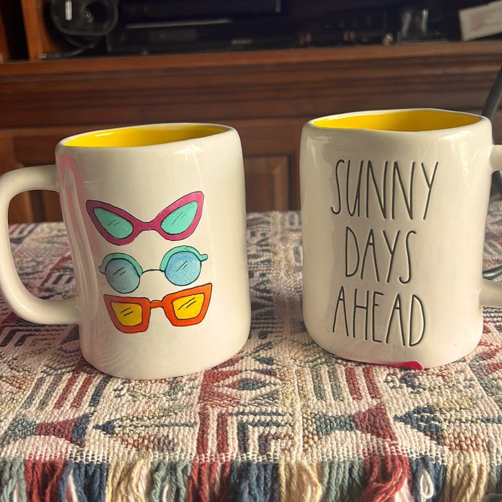 Rae Dunn double sided Mug. Sunny Days Ahead.  I have matching mugs